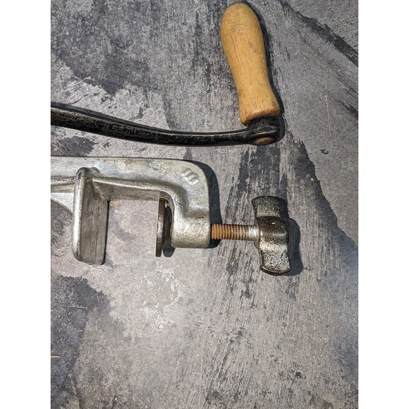 Vintage Keystone Meat Grinder No 10 Hand Crank Table Mount Boyertown PA - Picture 8 of 8